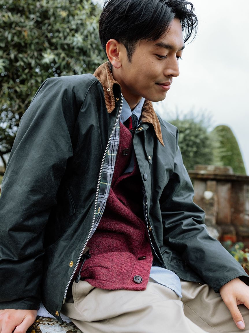 130周年記念モデル【TRANSPORT / トランスポート】ワックス コットン ブルゾン(ワックスジャケット)｜JACKETS&COAT｜ Barbour（バブアー）の通販サイト 【公式】