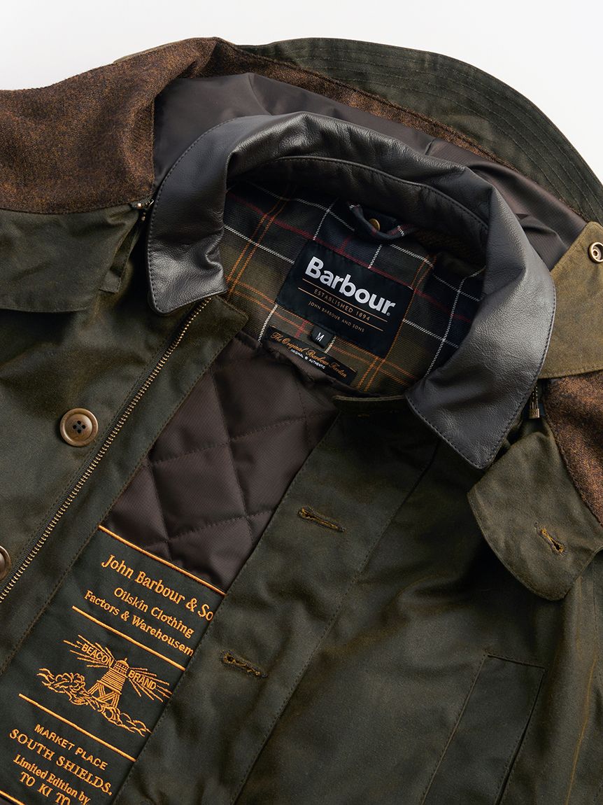 Barbour × TO KI TO》Shoreman ワックス コットン ブルゾン(ワックスジャケット)｜JACKETS&COAT｜Barbour（ バブアー）の通販サイト 【公式】