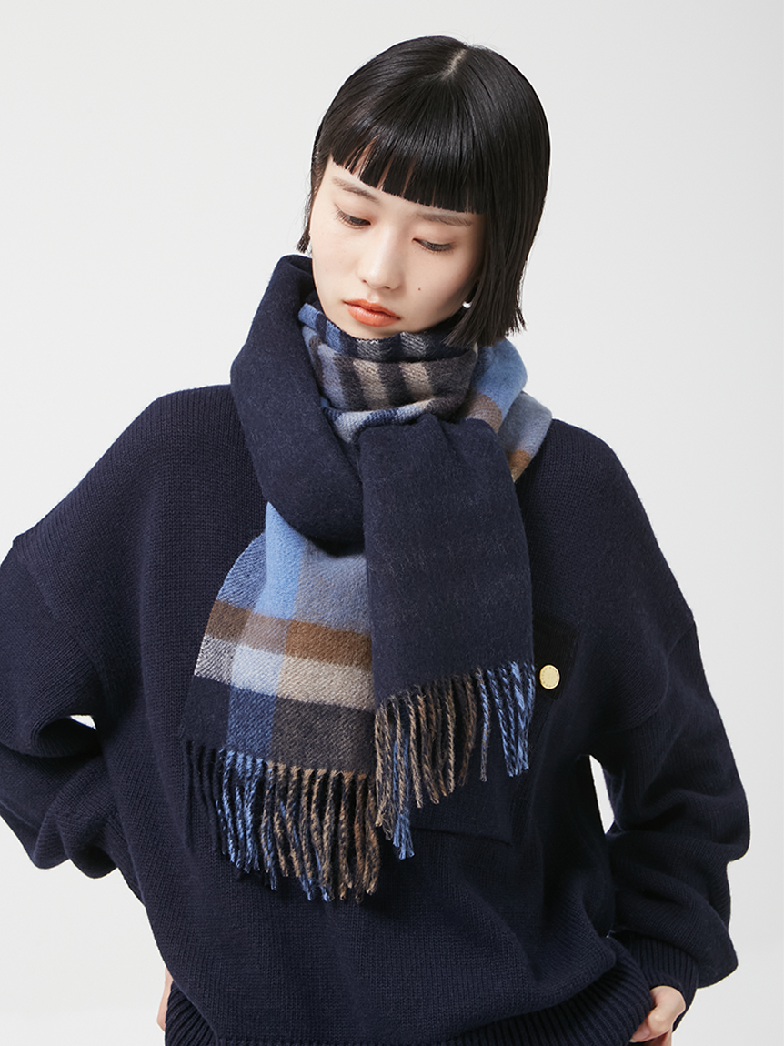 Field リバーシブル タータンチェック マフラー|マフラー&手袋 Field リバーシブル タータンチェック マフラー|マフラー&手袋