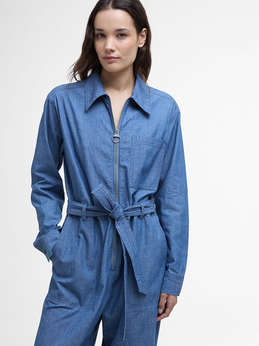 Emmie シャンブレー ジャンプスーツ｜ワンピース＆ドレス｜ワンピース