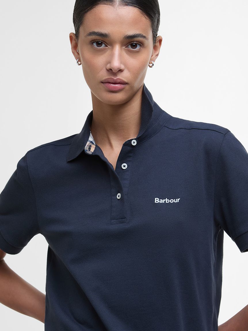 Barbour ネイビー ポロシャツ Mサイズ Barbour ネイビー ポロシャツ Mサイズ トップス