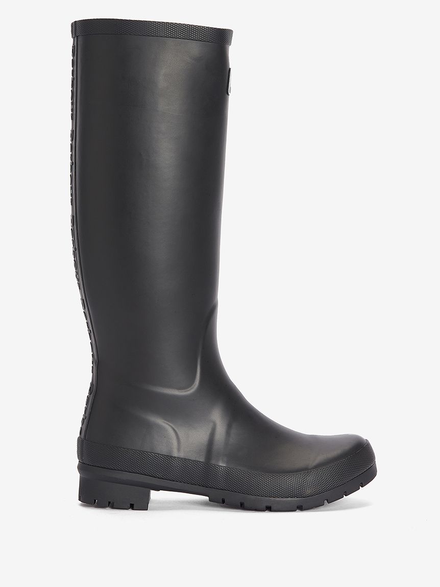 割引 Barbour バブアー ブラック レインブーツ 長靴 レディース