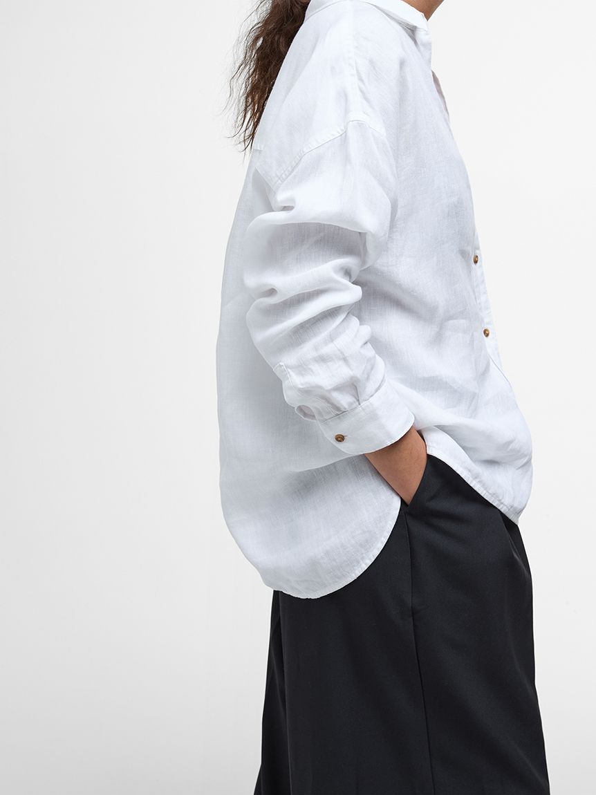 ブラウス シャツ Hampton リラックスフィット リネン シャツ レディース Hampton リラックスフィット リネン シャツ｜シャツ｜トップス