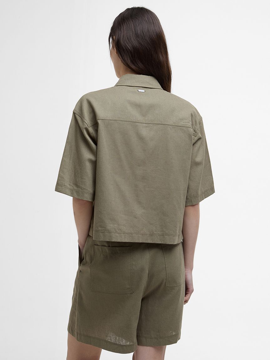 ブラウス シャツ Cary コットンリネンシャツ レディース メンズ Cary コットンリネンシャツ｜シャツ｜トップス｜バブアー公式