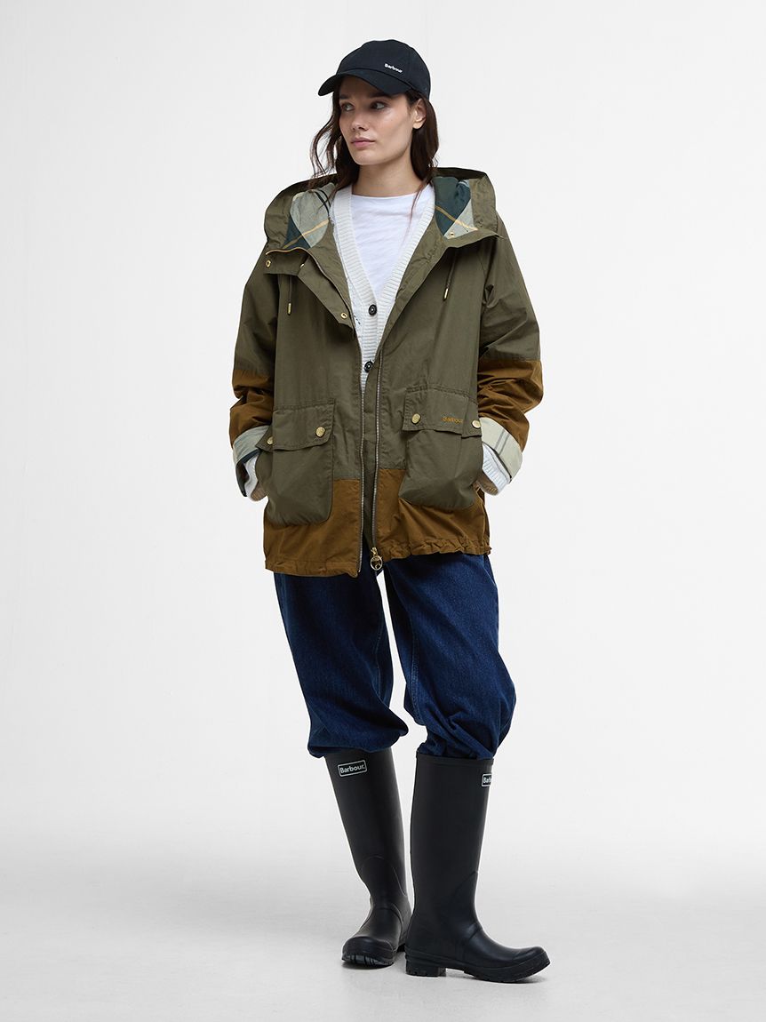 【Barbour】Hayley シャワープルーフ ブルゾン【関税送料込】 Hayley シャワープルーフ ブルゾン｜ノンワックスジャケット
