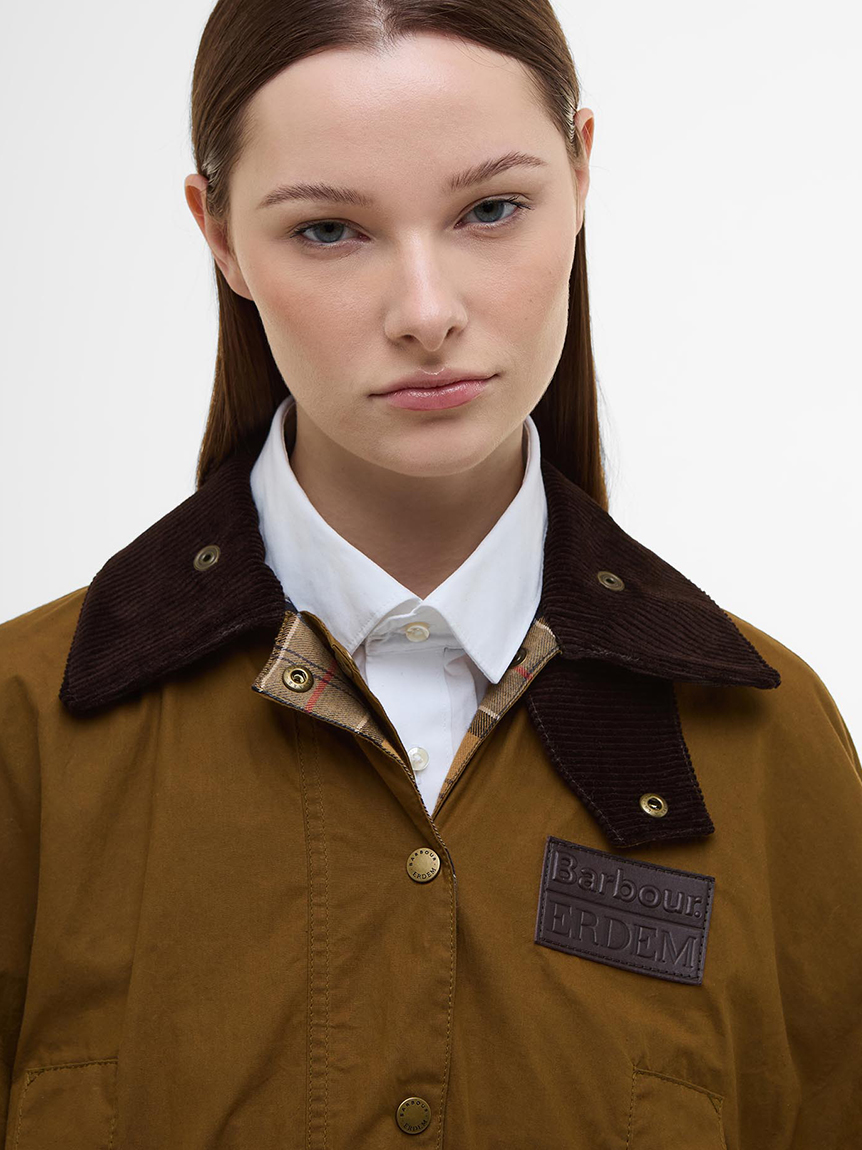 Barbour × ERDEM》Clover リバーシブル ドライワックスコットン