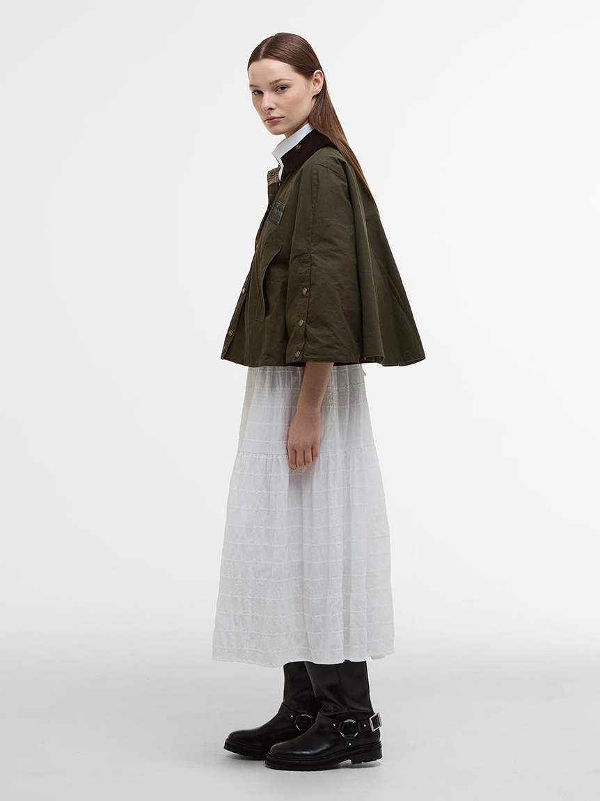 Barbour × ERDEM》Clover リバーシブル ドライワックスコットン