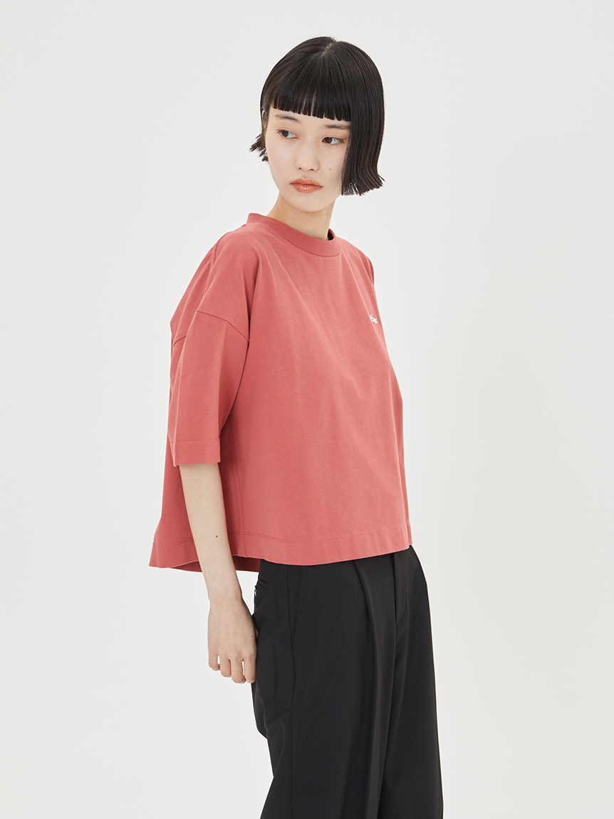 クロップド ワンポイントロゴ Tシャツ 