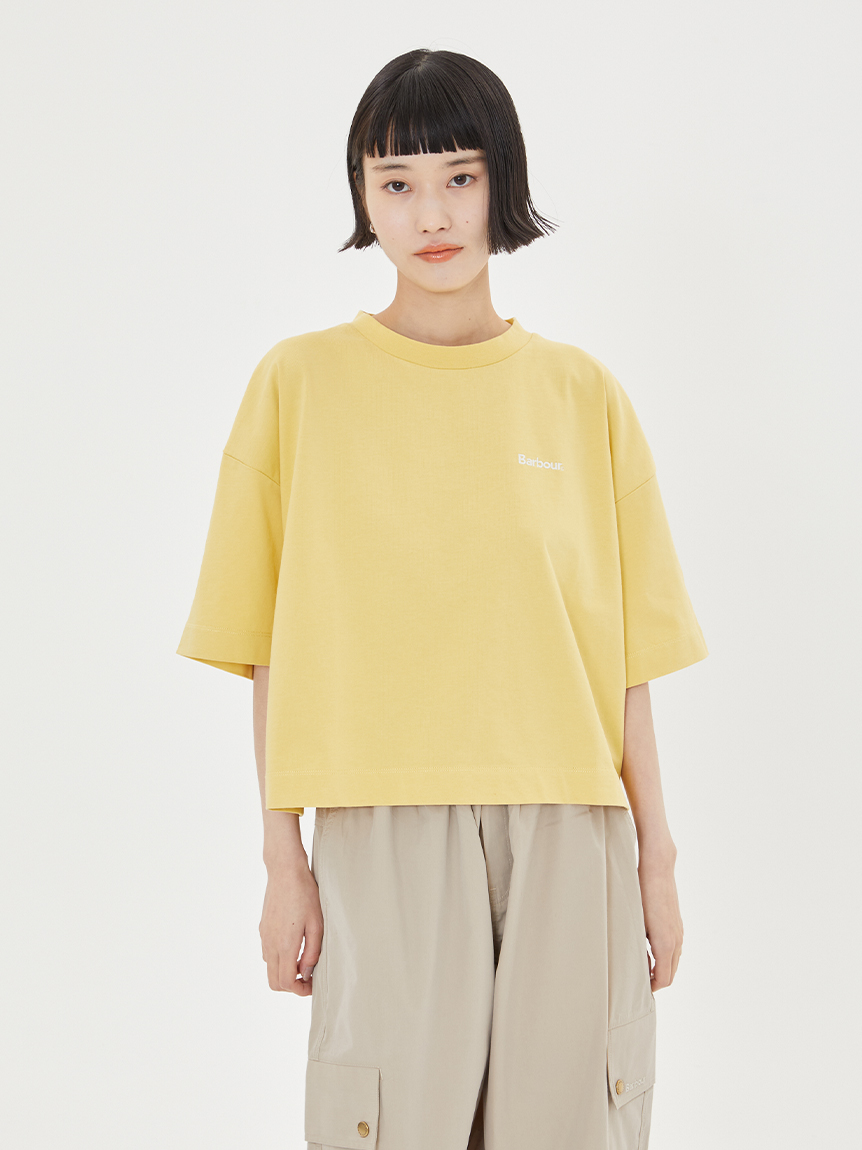 クロップド ワンポイントロゴ Tシャツ 