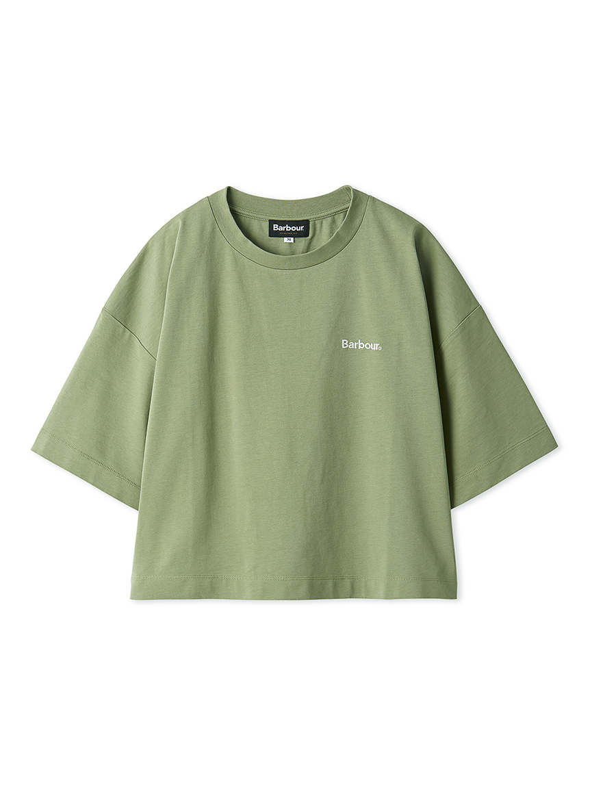 クロップド ワンポイントロゴ Tシャツ 