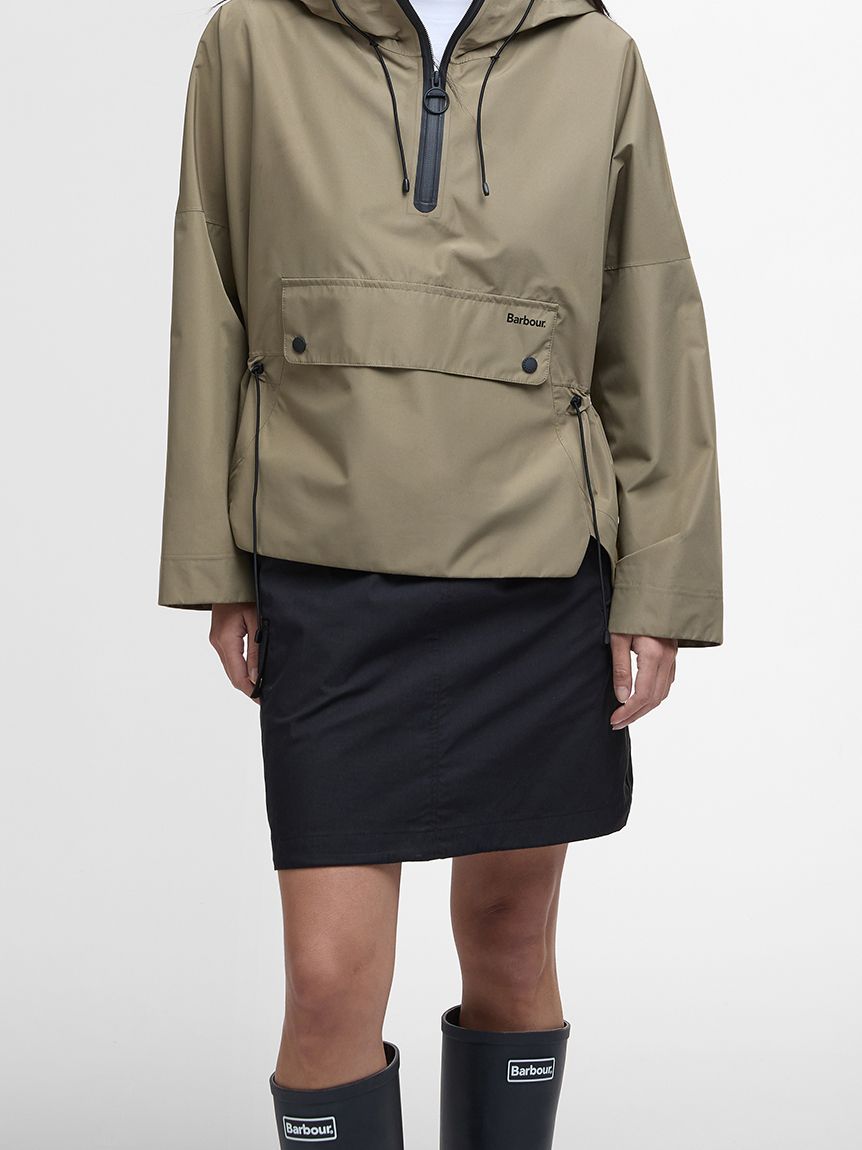 Barbour by ALEXACHUNG フード付きアノラック Barbour × Alexa Chung》Nan ノンワックス フードジャケット