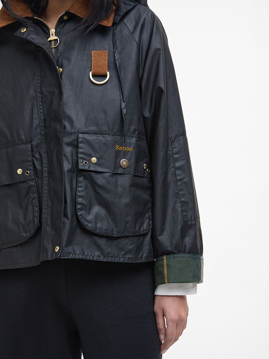 BARBOUR エルマフードジャケット 【関税込】 Erma ワックスコットン フード ジャケット｜ワックスジャケット
