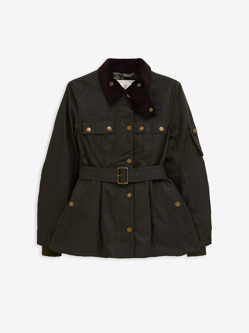 Barbour × ERDEM》Constance ワックスコットン ジャケット