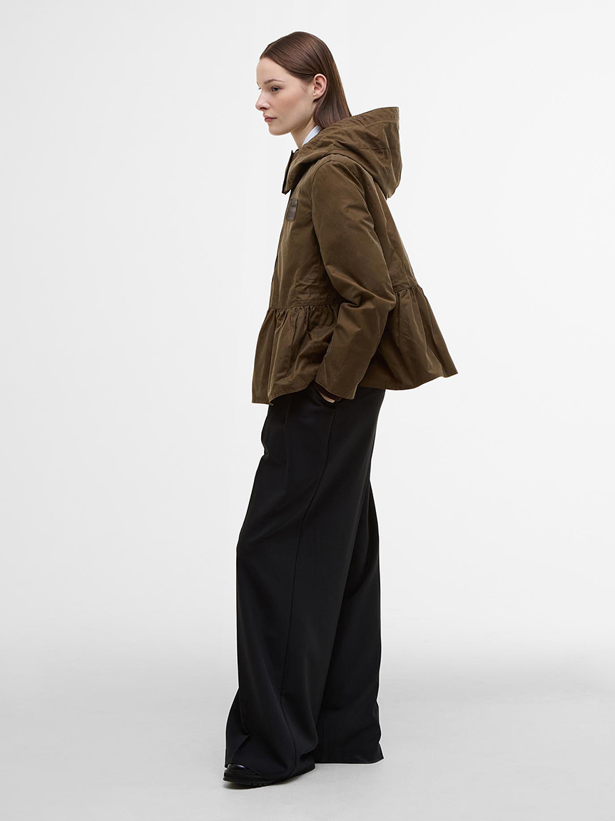 Barbour × ERDEM》Dhalia フード ワックスコットン ジャケット