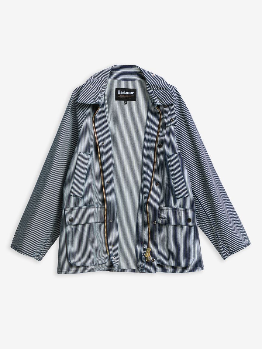 今 話題 の 人気 商品 BEDALE / ビデイル】ヒッコリーストライプ ブルゾン（オーバー ジャケット・アウター