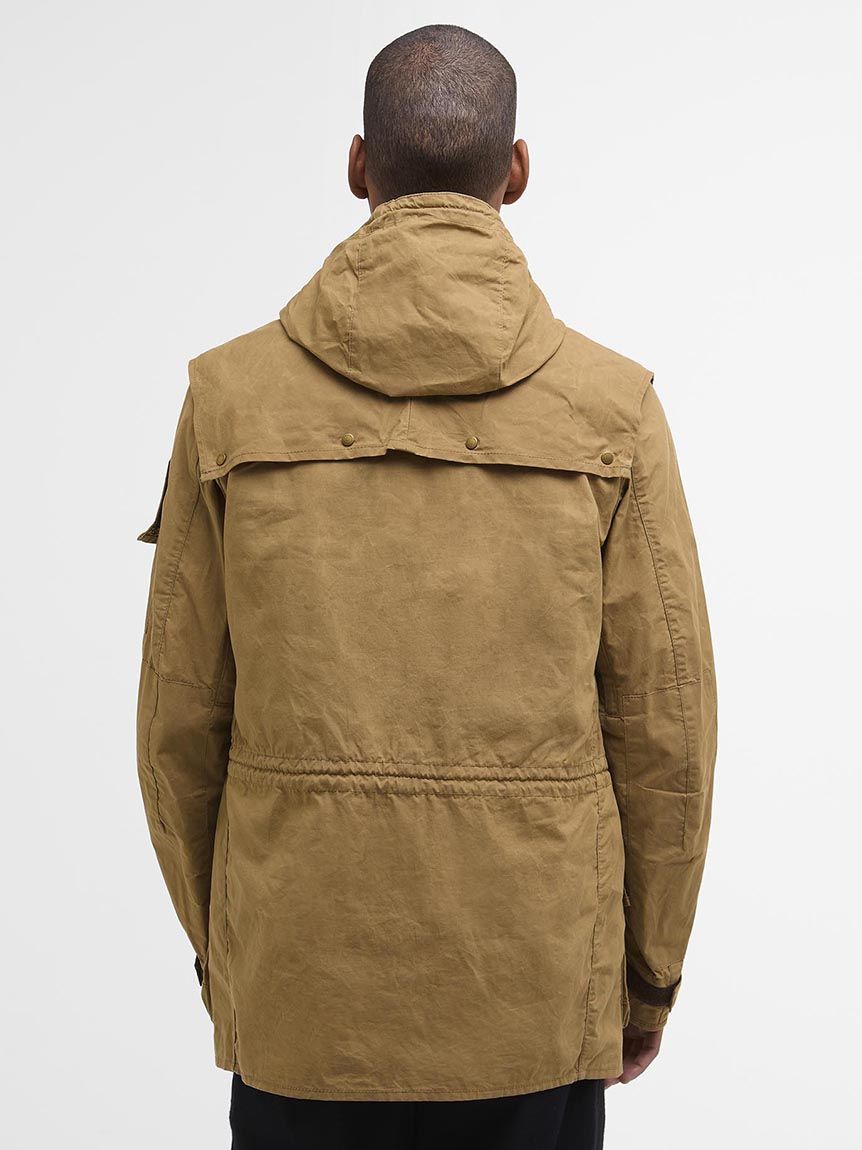 155 BARBOUR FUR TRIM UTILITY ユーティリティー Barbour x To Ki To Driving Quilted Wax Jacket - MWX2412OL