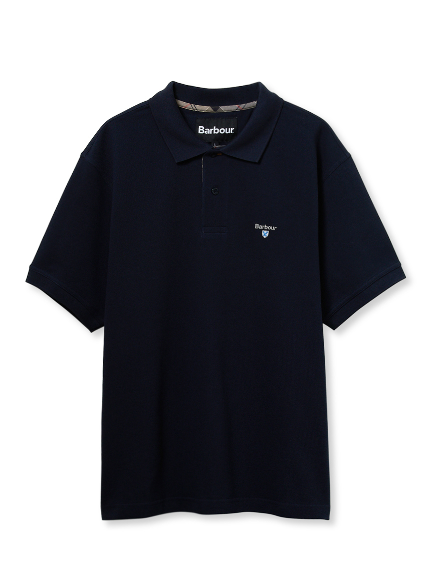 タータン チェック Barbour ロゴ スポーツ ポロシャツ（ユニセックス