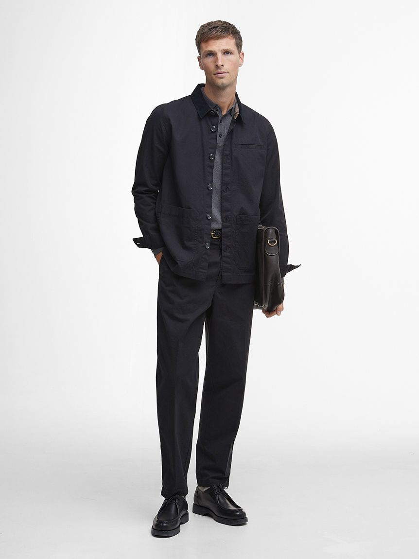 Barbour ワークシャツ ジャケット長袖シャツ ネイビー S Cole オーバーシャツ|シャツ|トップス|バブアー公式