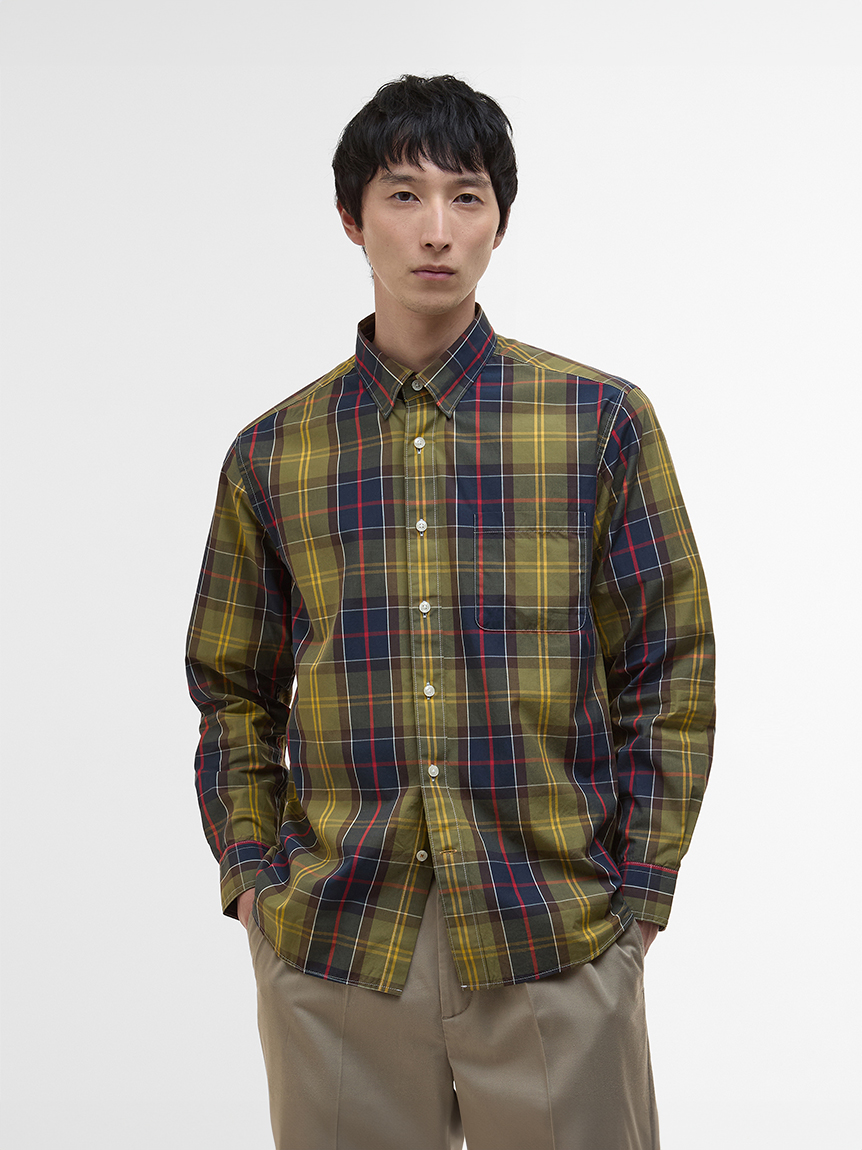 PERSTEP正規品★25SS★MARRON ポケットチェックシャツ ステンカラーオーバーチェックシャツ【2025SP】 | all item| yori
