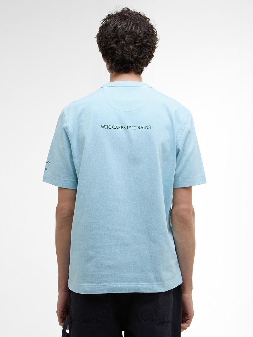 【NOAH】 X BARBOUR SWAN LAKE TEE ★ 男女兼用 Barbour x Noah Archive Swan T-Shirt Grey | BSTN Store
