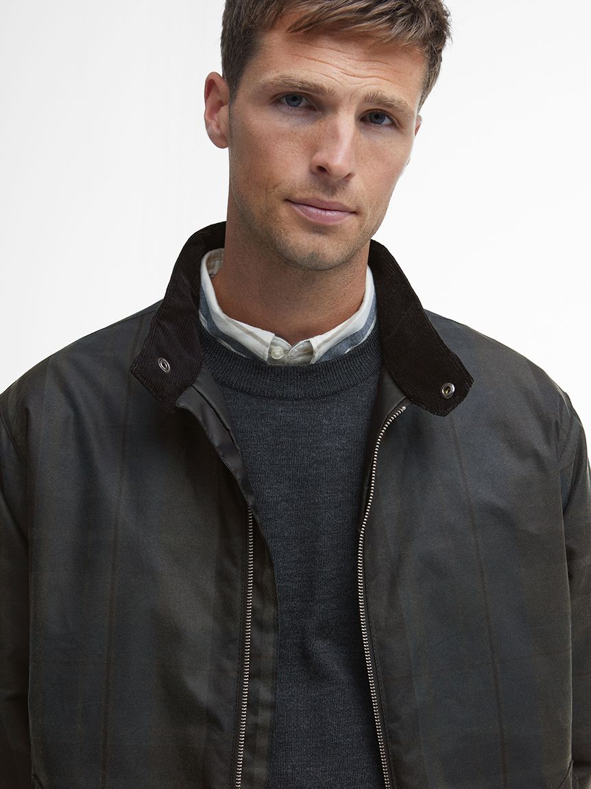 Harrington タータン チェック ワックス ブルゾン|ワックス Harrington タータン チェック ワックス ブルゾン|ワックス