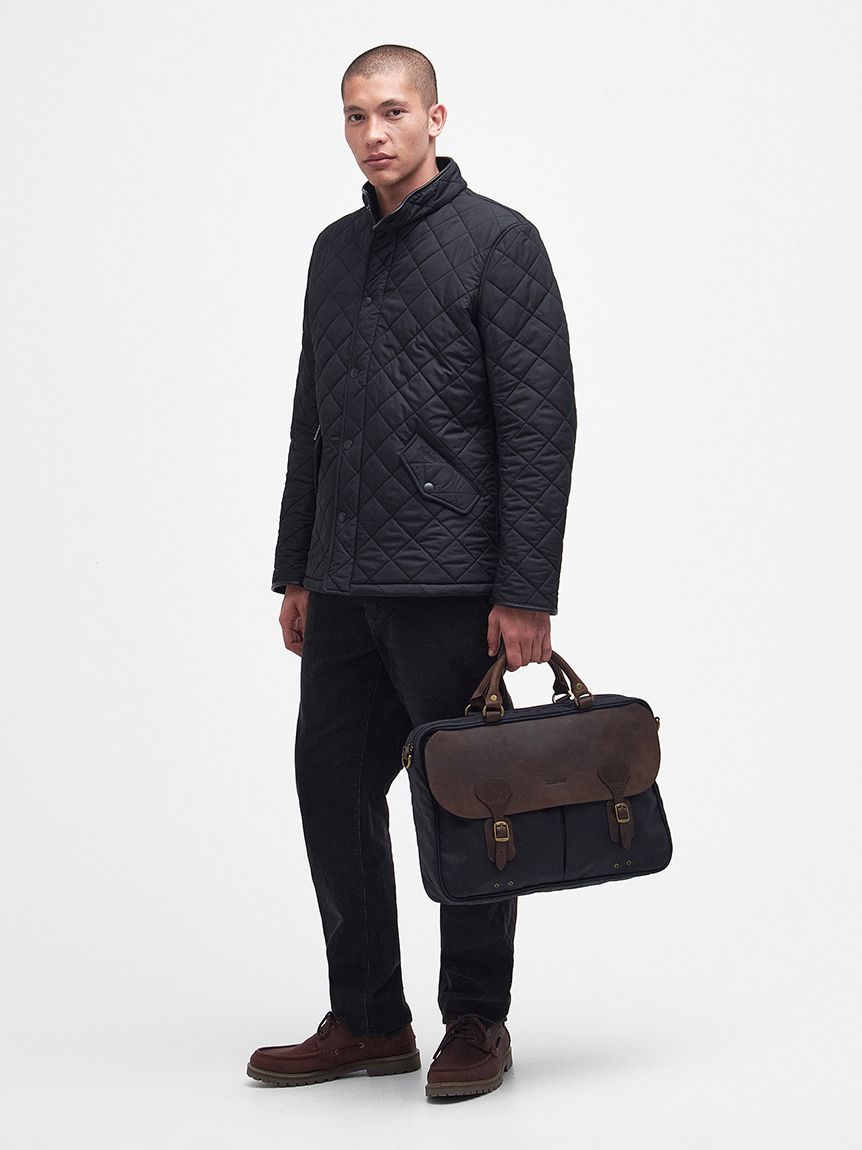 【Barbour】送料/関税込 ワックスレザーブリーフケース ワックス コットン レザー ブリーフケース｜バッグ｜バッグ