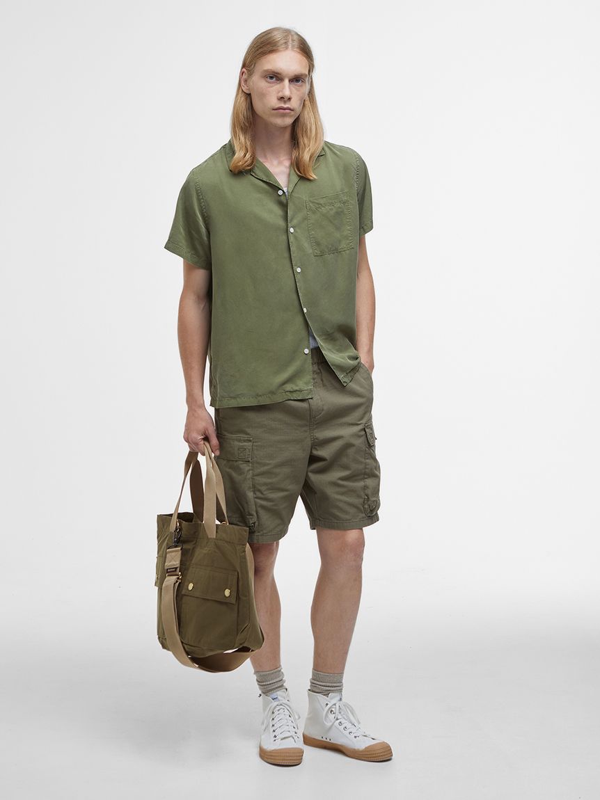 Barbour カートリッジバッグカーキ Barbour カートリッジバッグカーキ