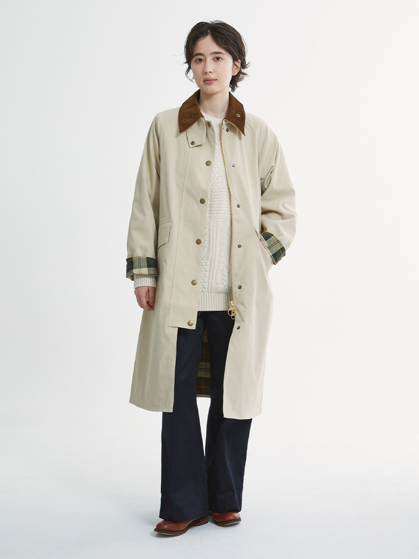 Barbour 【CALDBECK / カルドベック】 ノンワックス コート Barbour ステンカラーコート コート 「CALDBECK / カルドベック