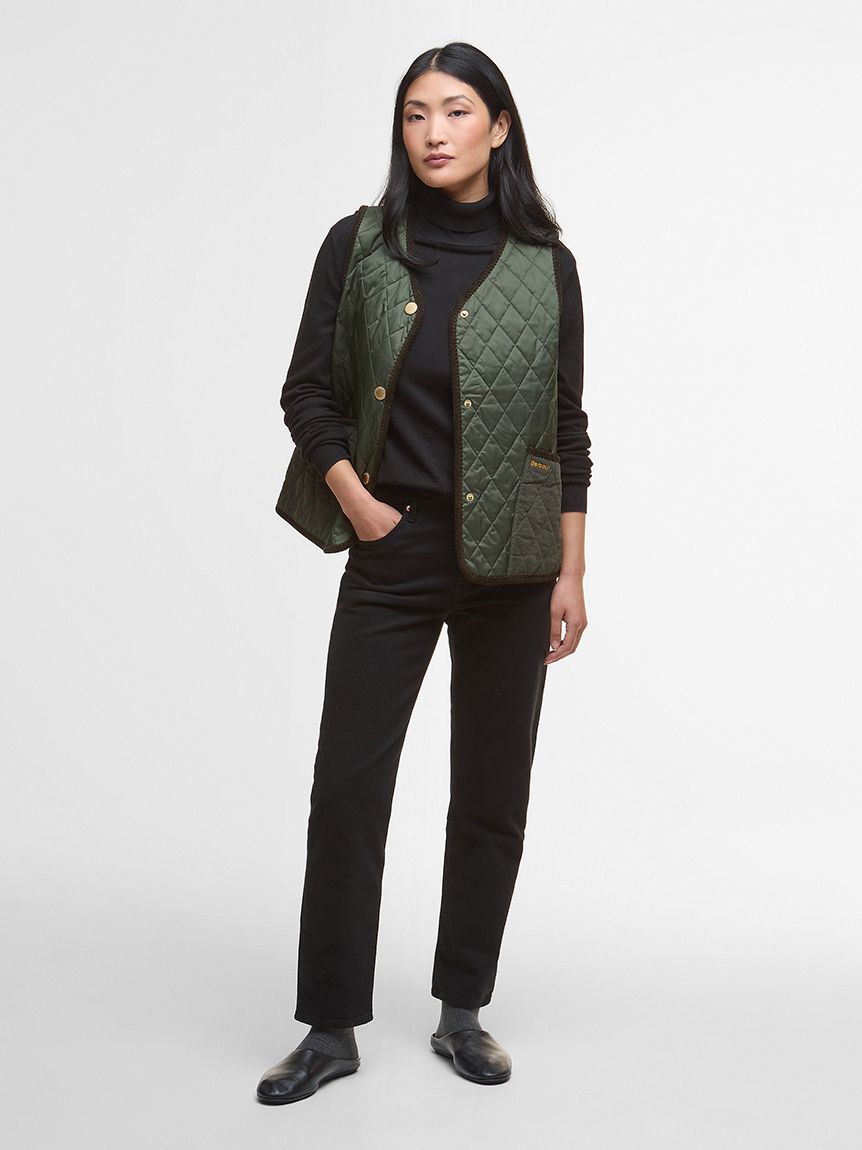 Enid キルティング ベスト（レディース）｜キルティングジャケット
