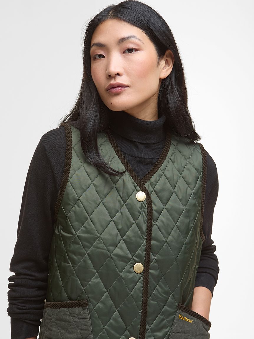 Enid キルティング ベスト（レディース）｜キルティングジャケット