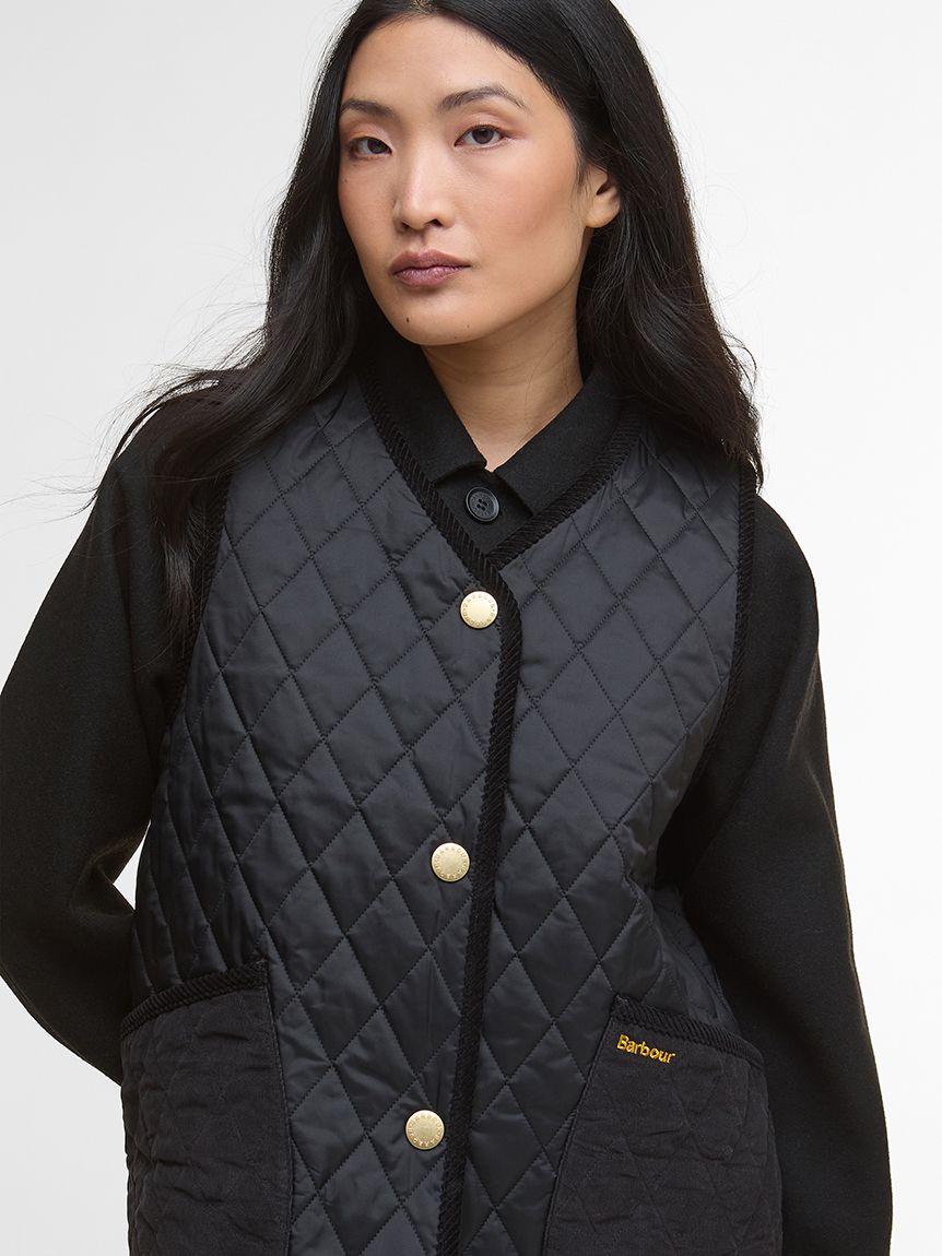 Enid キルティング ベスト（レディース）｜キルティングジャケット