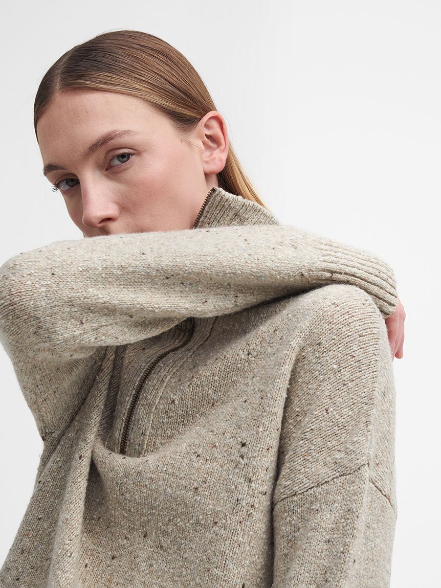 終末お値下　Barbourジップアップセーター オリーブ 終末お値下 Barbourジップアップセーター オリーブ f060206-08_1.jpg