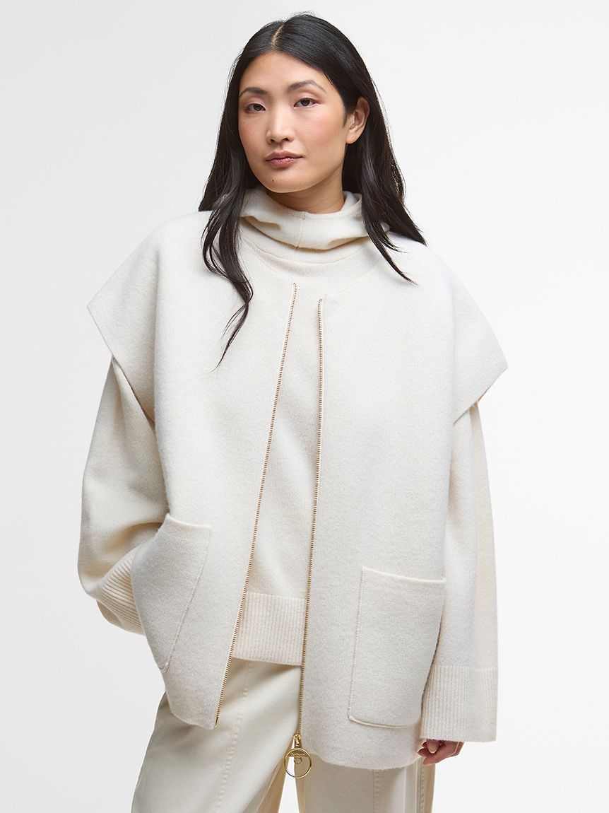 Marthaジップアップ ニットベスト（レディース）｜ニット｜トップス
