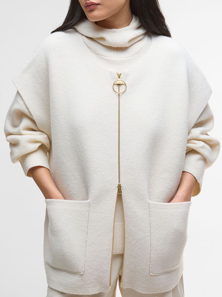 Marthaジップアップ ニットベスト（レディース）｜ニット｜トップス