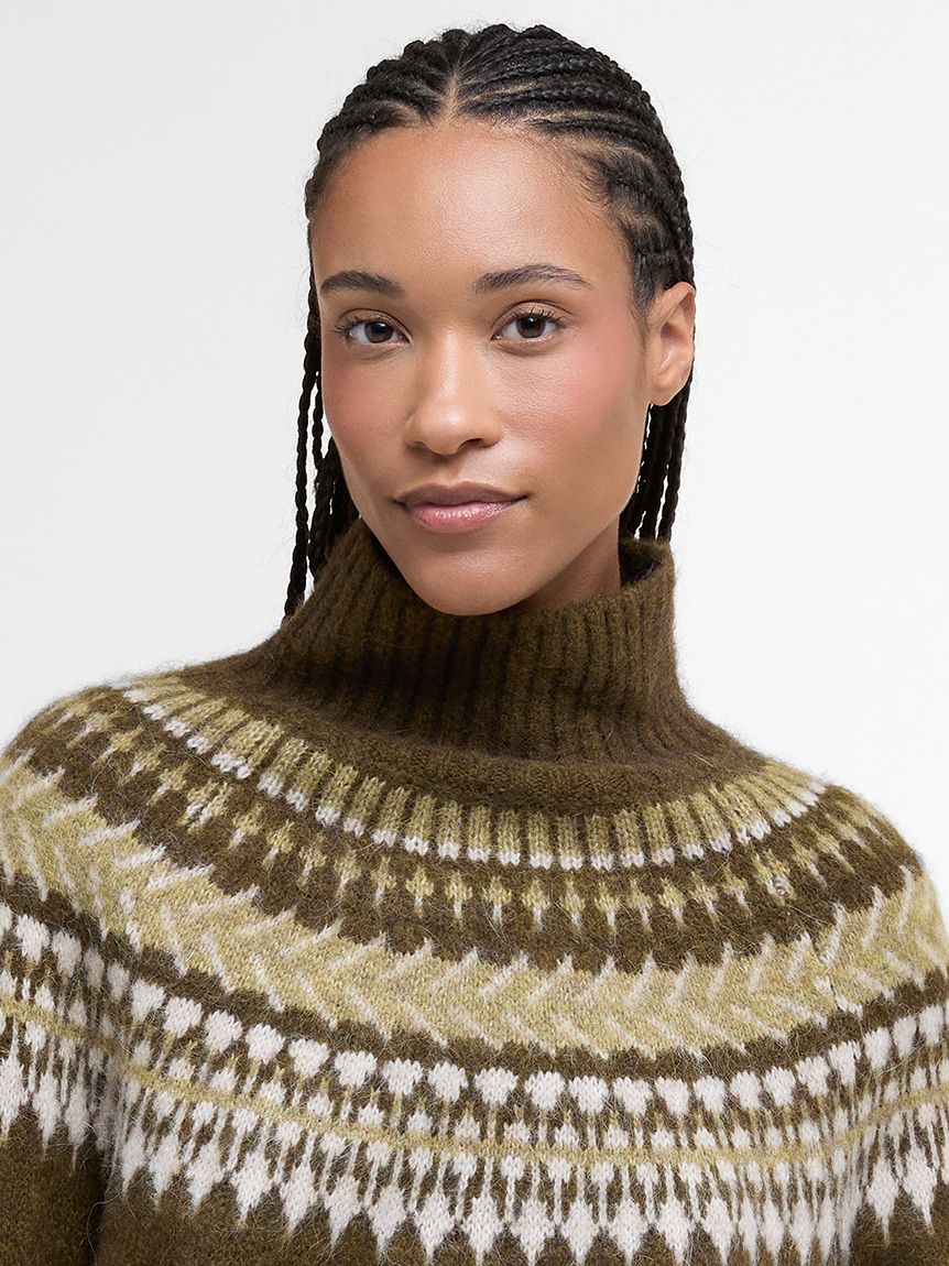 美品 BURBERRY アンゴラニット ノバチェック S タートルネック Lorrie フェアアイル タートルネック ニット｜ニット｜トップス