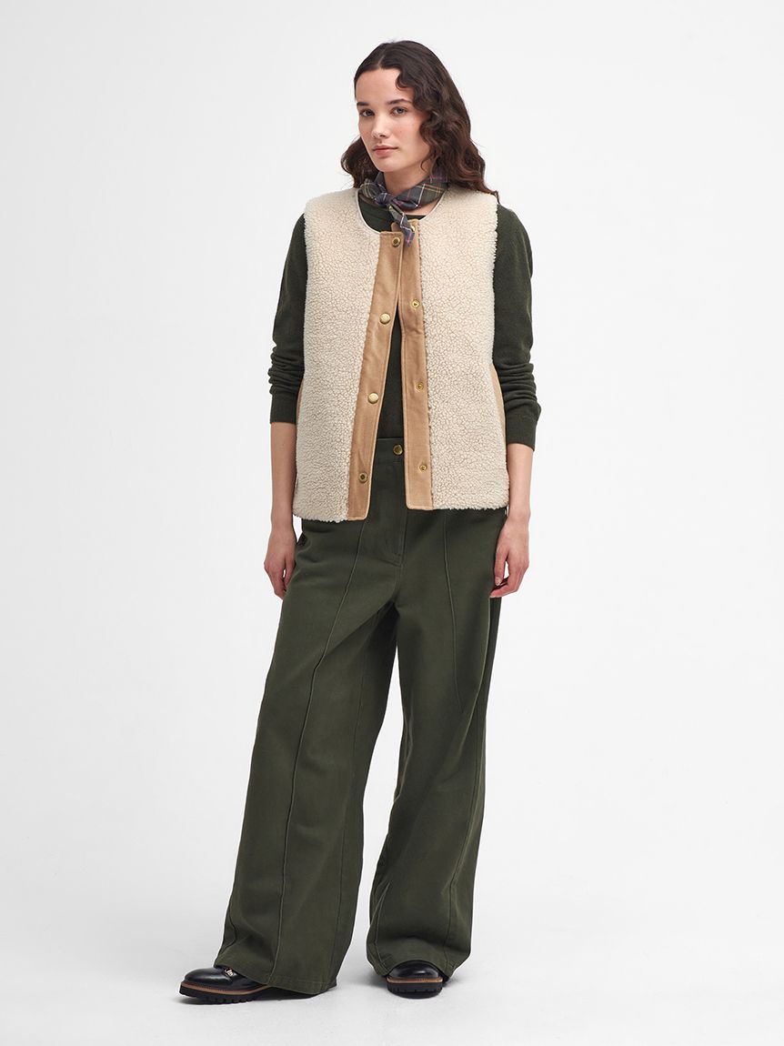 Barbour A296 ボア ベスト C40/102CM USED】BARBOUR BOA LINNER VEST-OIKOS 毎日を楽しく豊かにする