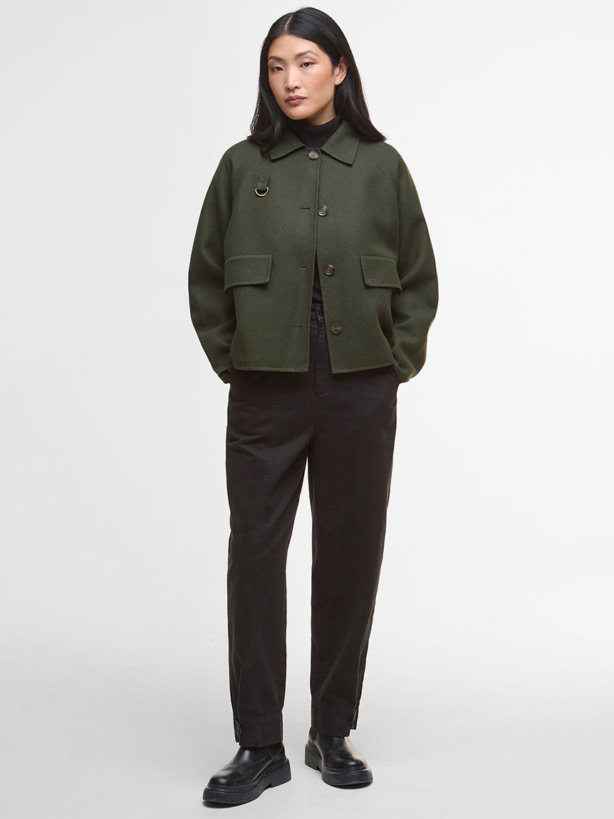 Barbour コールオーバーシャツ ブラック L Barbour（バブアー） カバーオール |「別注」BEDALE（オーバーサイズ