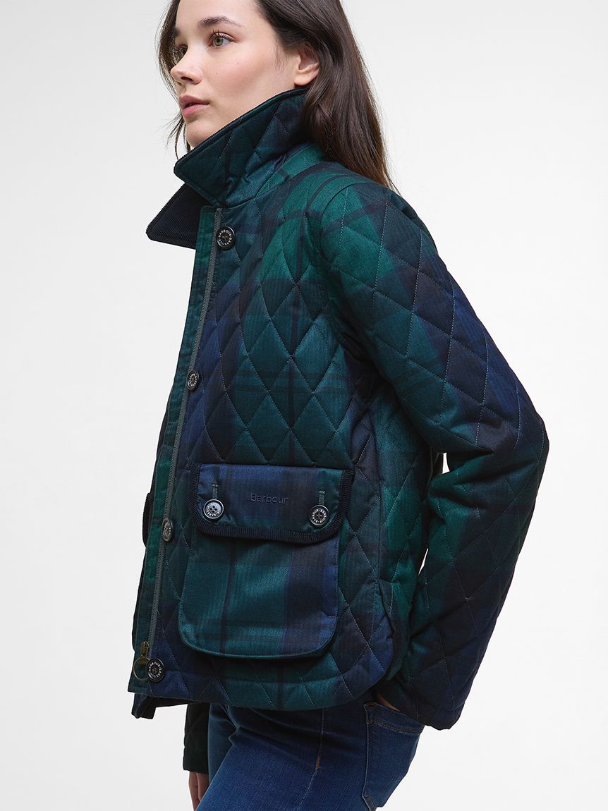 Loudenタータン キルティング ジャケット（レディース）｜キルティング