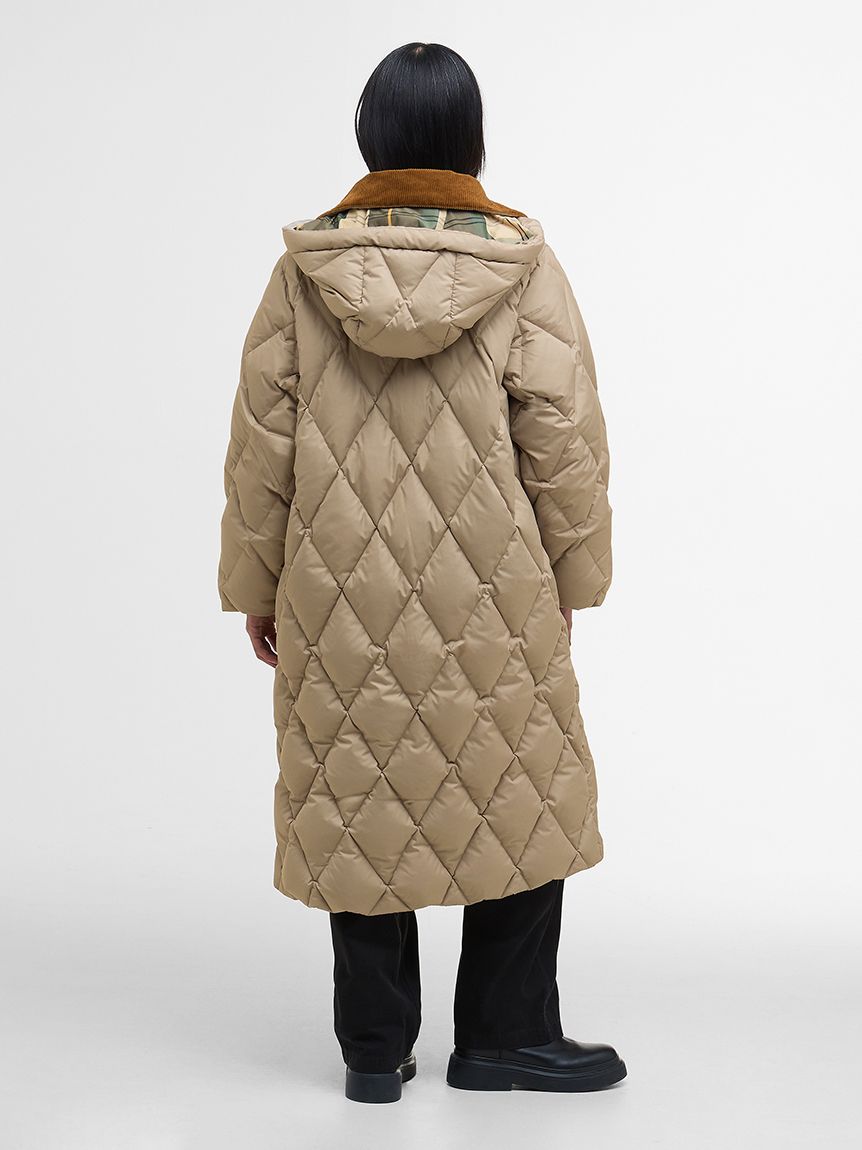 Yasminキルティング ダウン ジャケット ロング（レディース）｜コート