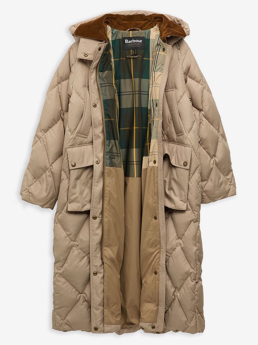 Yasminキルティング ダウン ジャケット ロング（レディース）｜コート