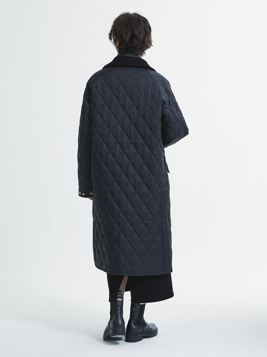 墨黒キルティングコート sakishimatokyo（サキシマトーキョー）の「2WAYキルティングコート