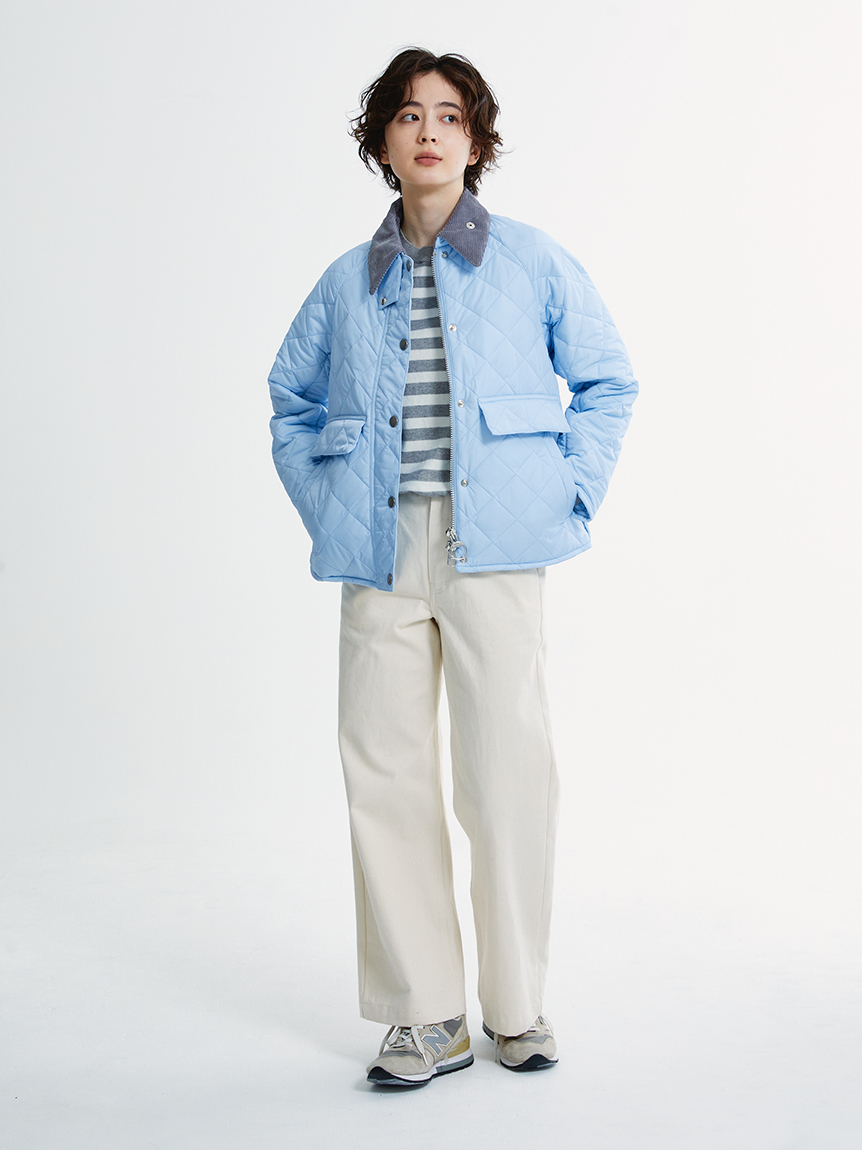 美品✨45R コットンサテン×ボアのチロルジャケット 45R コットンサテン×ボアのチロルジャケット未使用タグ付き