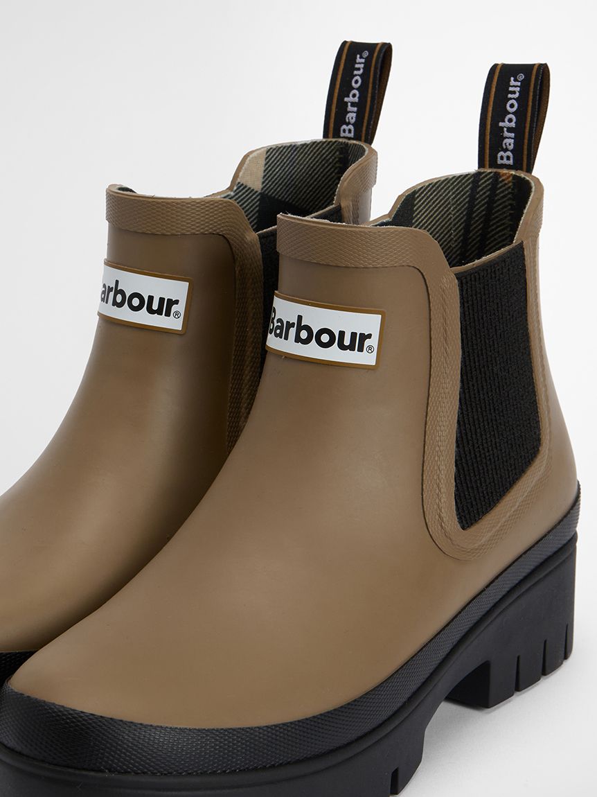 Barbour Halton サイドゴア レインブーツ（レディース） ブラック Halton サイドゴア レインブーツ（レディース）｜レインブーツ