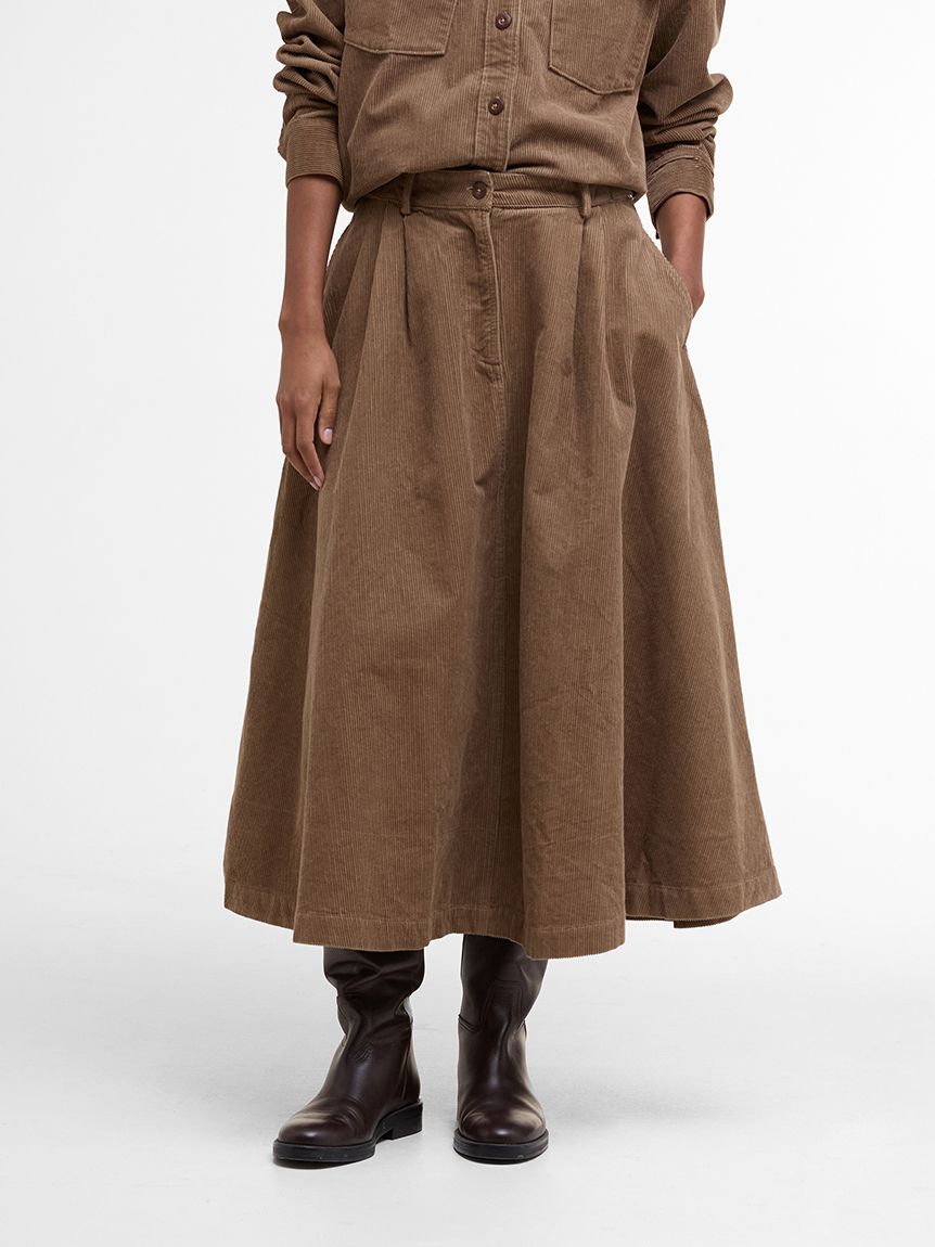 HERMES エルメス コーデュロイスカート36 HERMES エルメス  