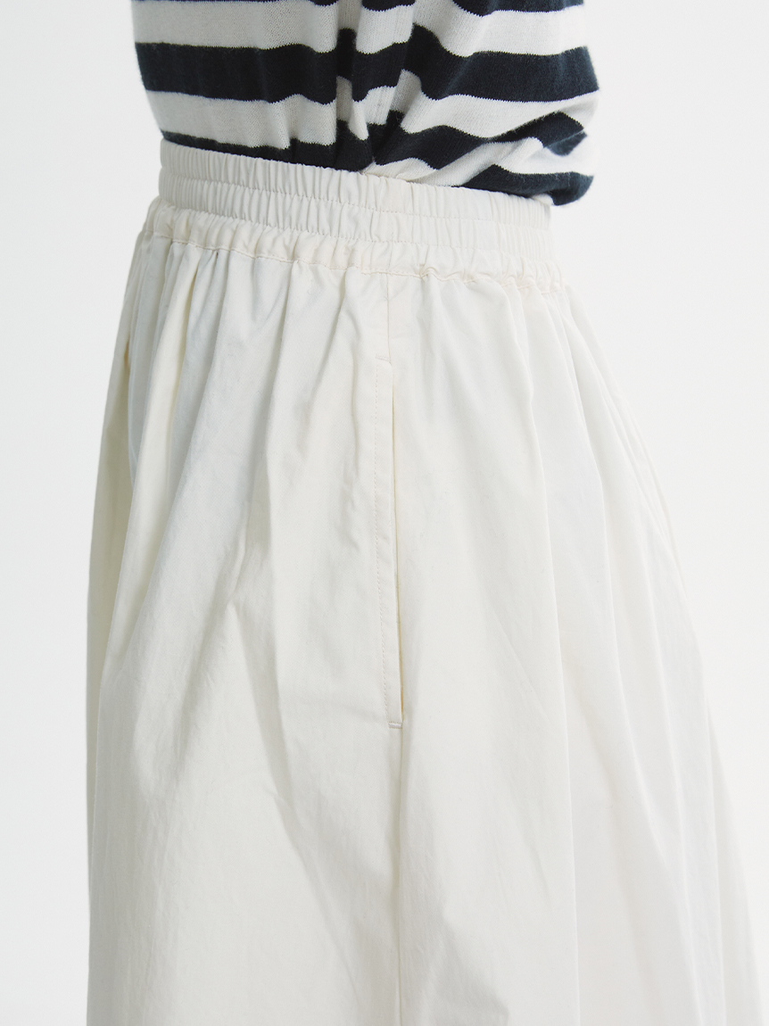 ギャザー フレア スカート 