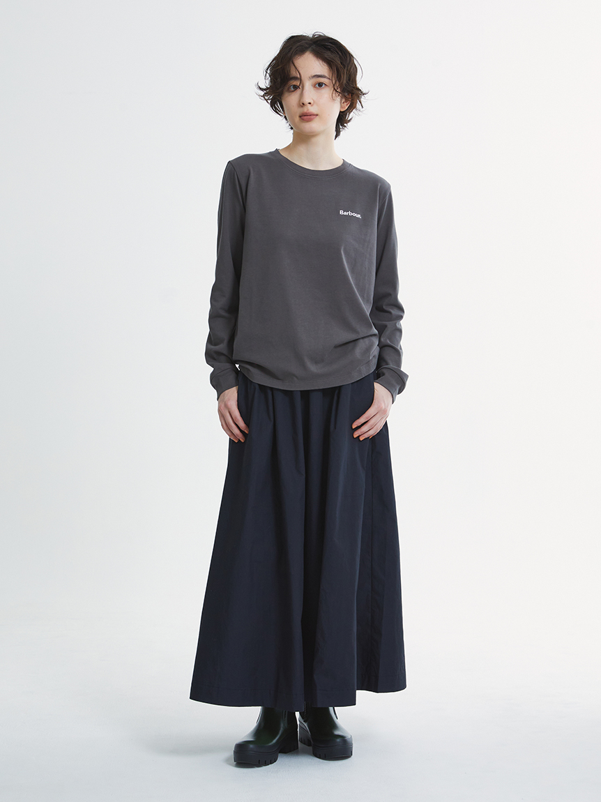 ギャザー フレア スカート 