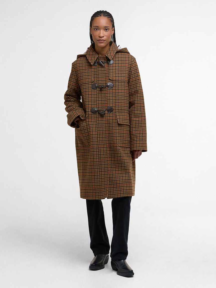 Melody ウール チェック ダッフルコート（レディース）｜コート