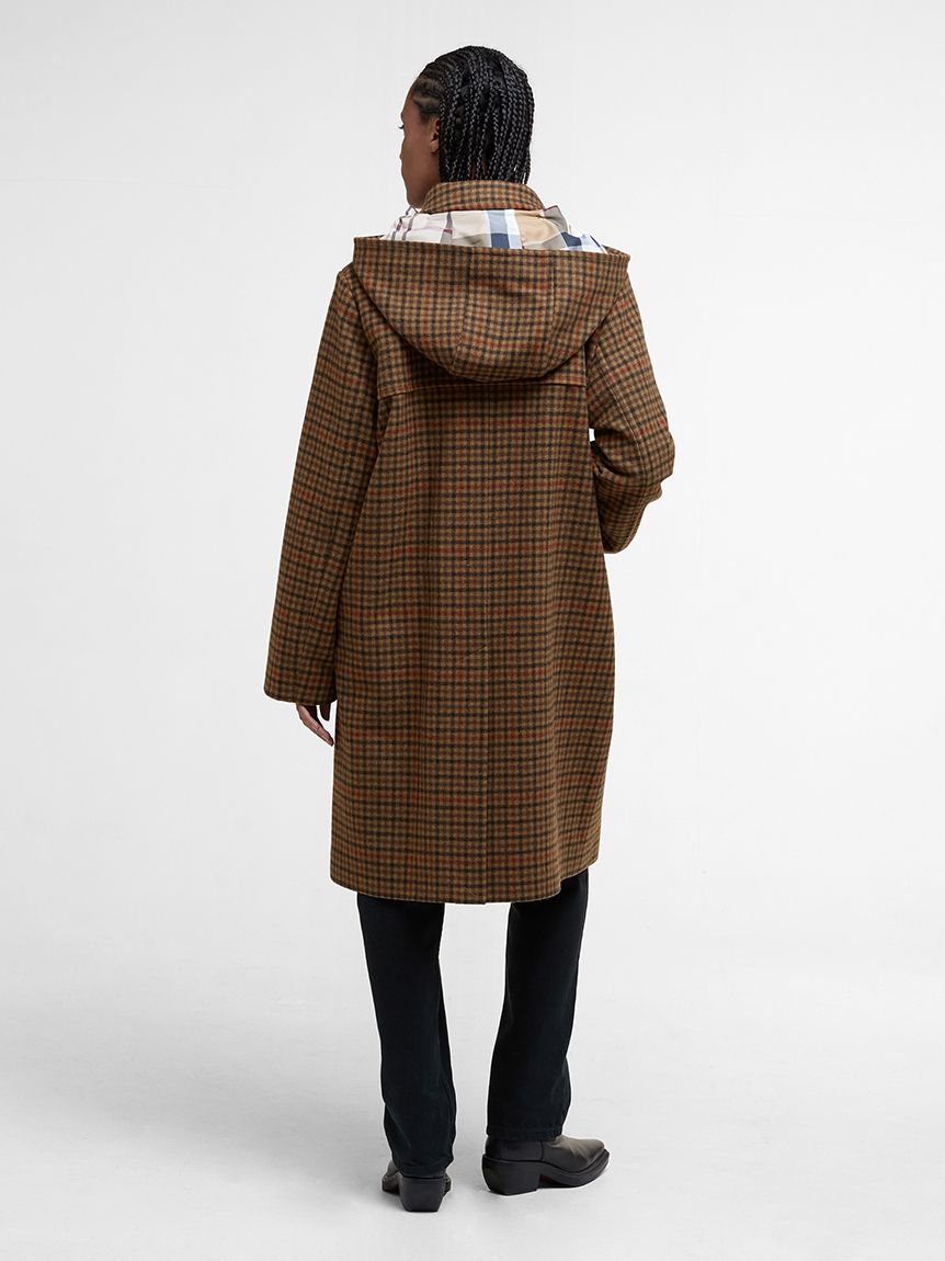 Melody ウール チェック ダッフルコート（レディース）｜コート