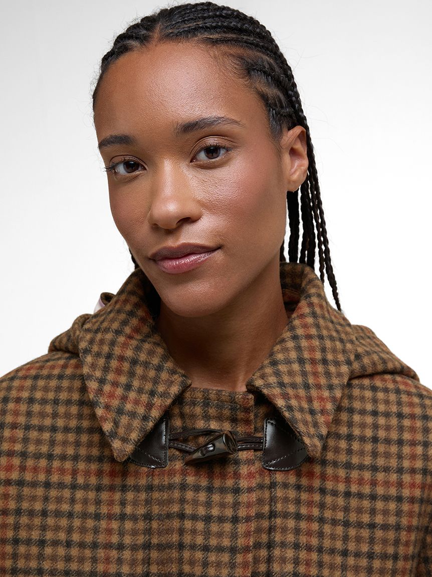 Melody ウール チェック ダッフルコート（レディース）｜コート