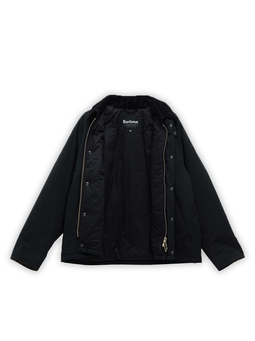 バブアー トランスポートジャケット 42 ブラック ノンオイル Barbour バブア トランスポートワックスジャケット ｜ メンズ 34